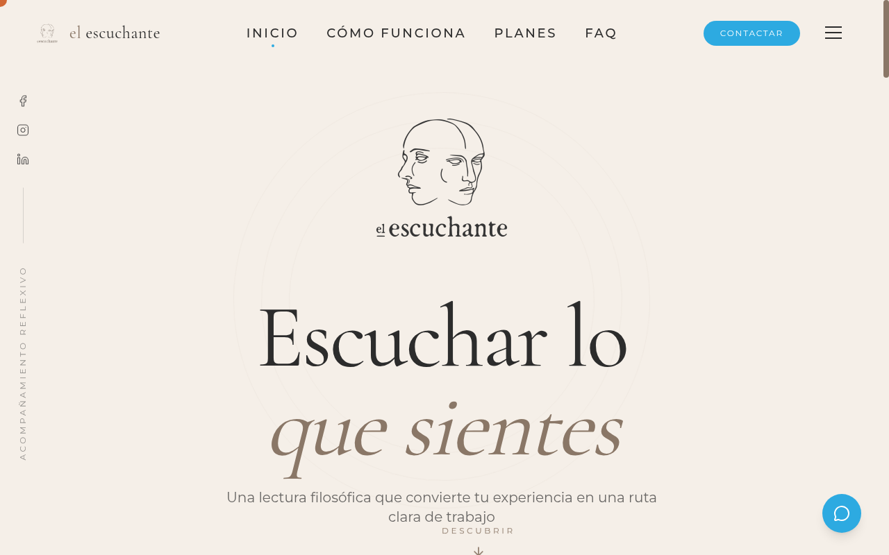 Captura del proyecto El Escuchante
